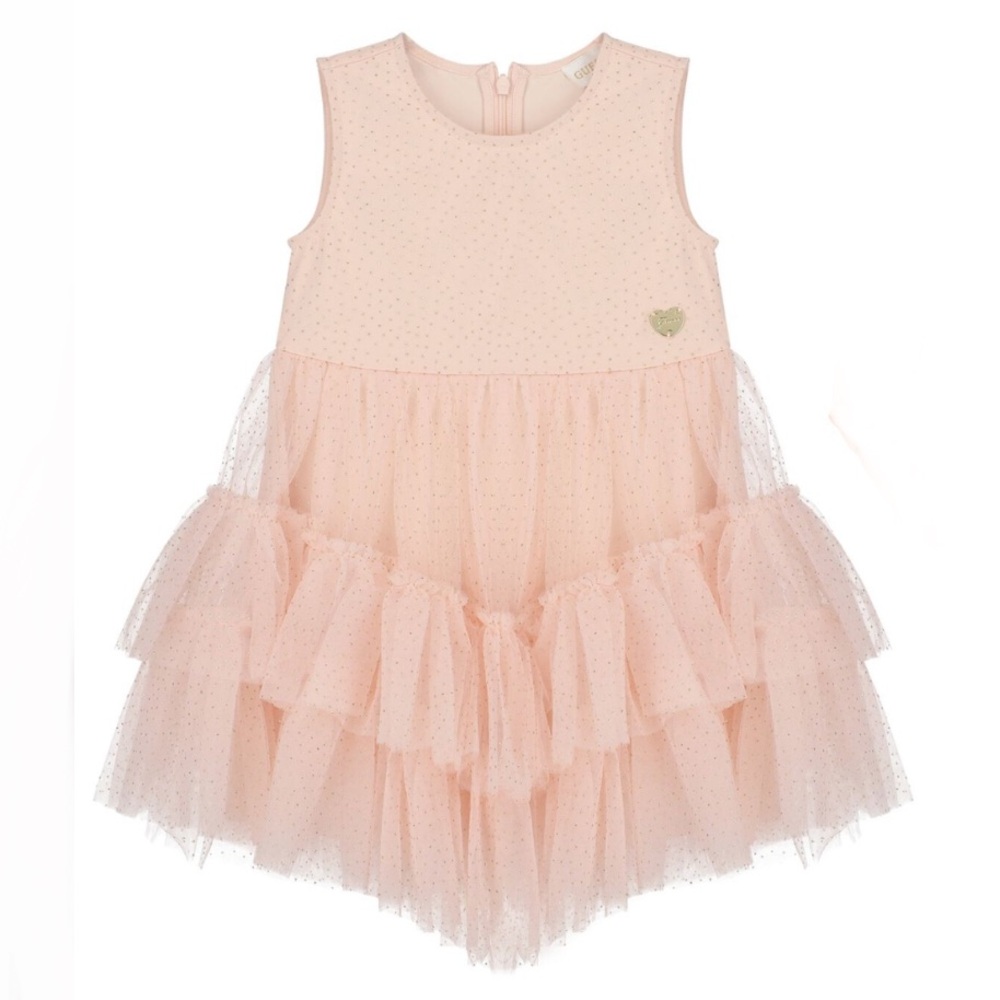 Guess Baby Girls Pink Ruffled Dress